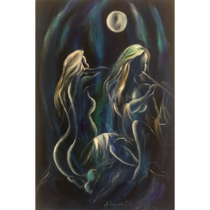 Pesma Mesečevog Povetarca, ulje na platnu 120x80